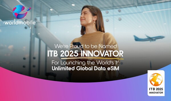 worldmobile.com has been named an ITB Innovator 2025 by ITB Berlin, the world’s leading travel event, for revolutionizing global travel connectivity. This recognition highlights worldmobile.com’s commitment to seamless, cost-effective communication for travelers through its unlimited data worldwide eSIM.